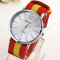 New fashion cute handcrafted Woven quartz watch, alibaba china fabric women geneva watches